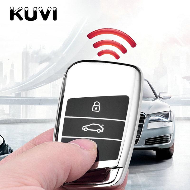 Soft Tpu Car Remote Key Case Cover Holder Shell Fob For Volkswagen Vw Magotan Passat B8 For Skoda Superb A7 Accessories