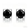 6.5mm Four Prong Moissanite Stud Earrings S925 Sterling Silver  D VVS1 Fine Jewelry  For Men Women
