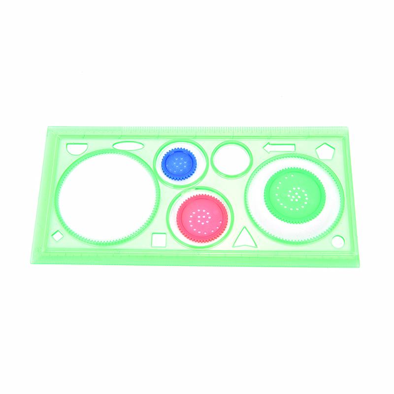 Multi-function Interesting Painting Puzzle Children Drawing Plastic Ruler