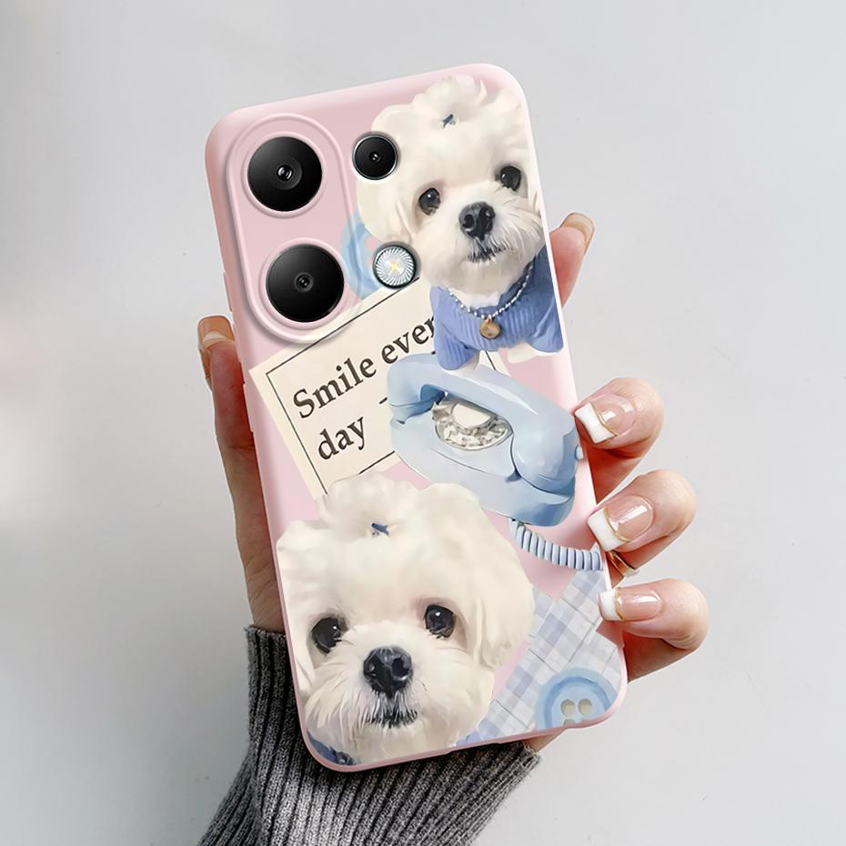 For Xiaomi Poco M6 Pro Case Soft Silicone Cute Cat Panda Shockproof Cover for Poco M6 Pro 4G TPU Coque Funda Shell M6Pro 6.67''