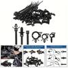 45 Stück Einsteck-Kabelbinder, Clips für Kfz-Kabelbäume, Universelle Autokabelbinder, Selbstverriegelnde Befestigungselemente, Kabel-Organizer