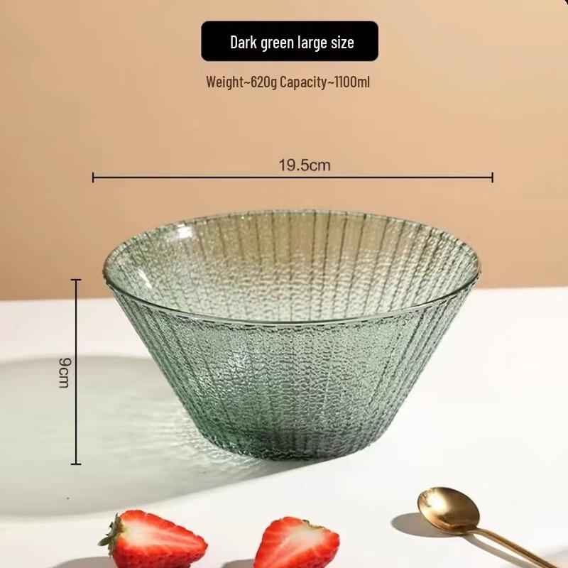 Стильный универсальный стеклянный салатник