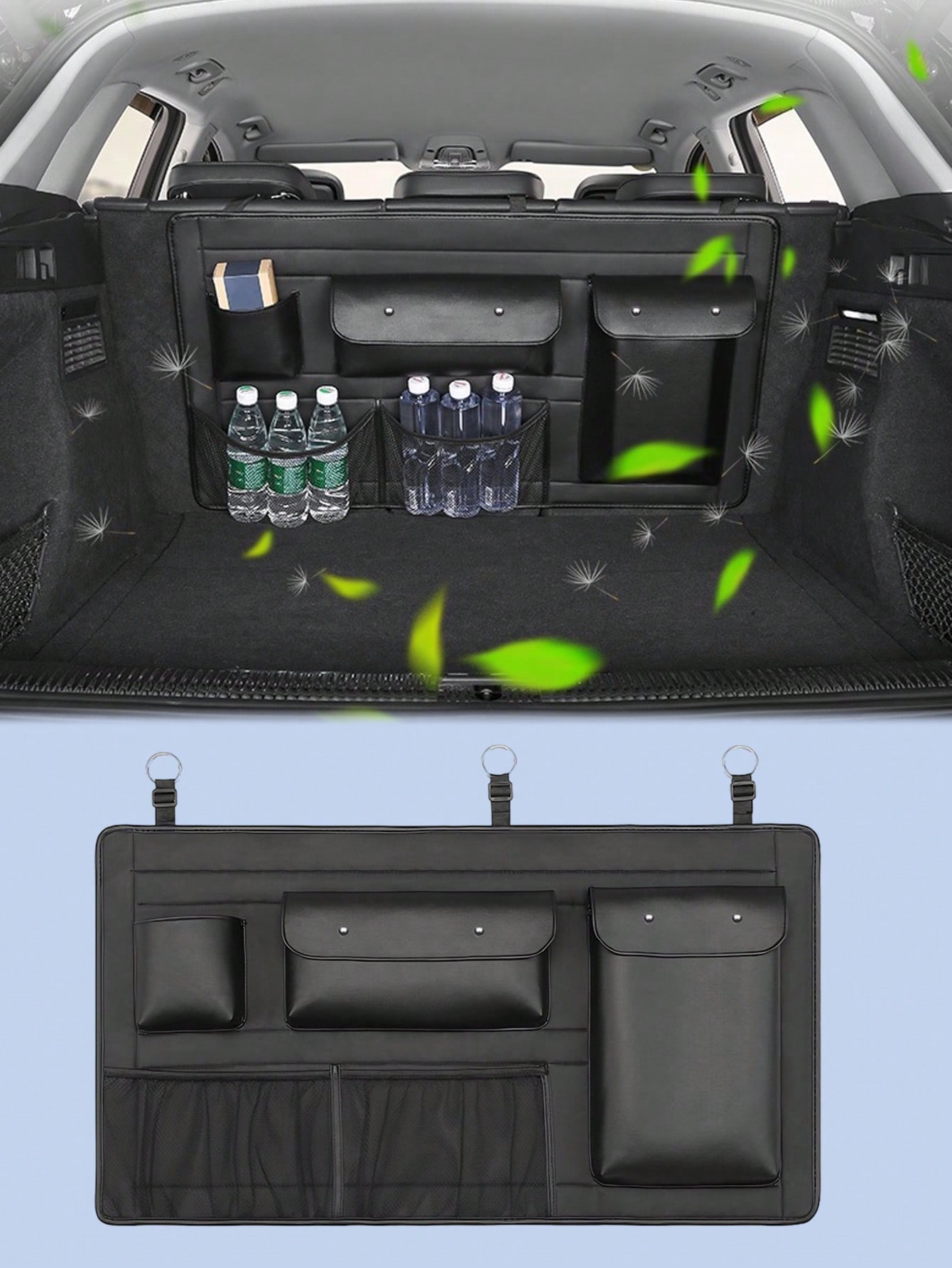 

Waterproof Car Trunk Organizer – Can Be Used as an Outdoor Miscellaneous Storage Bag, Suitable for SUVs and Sedans чёрный