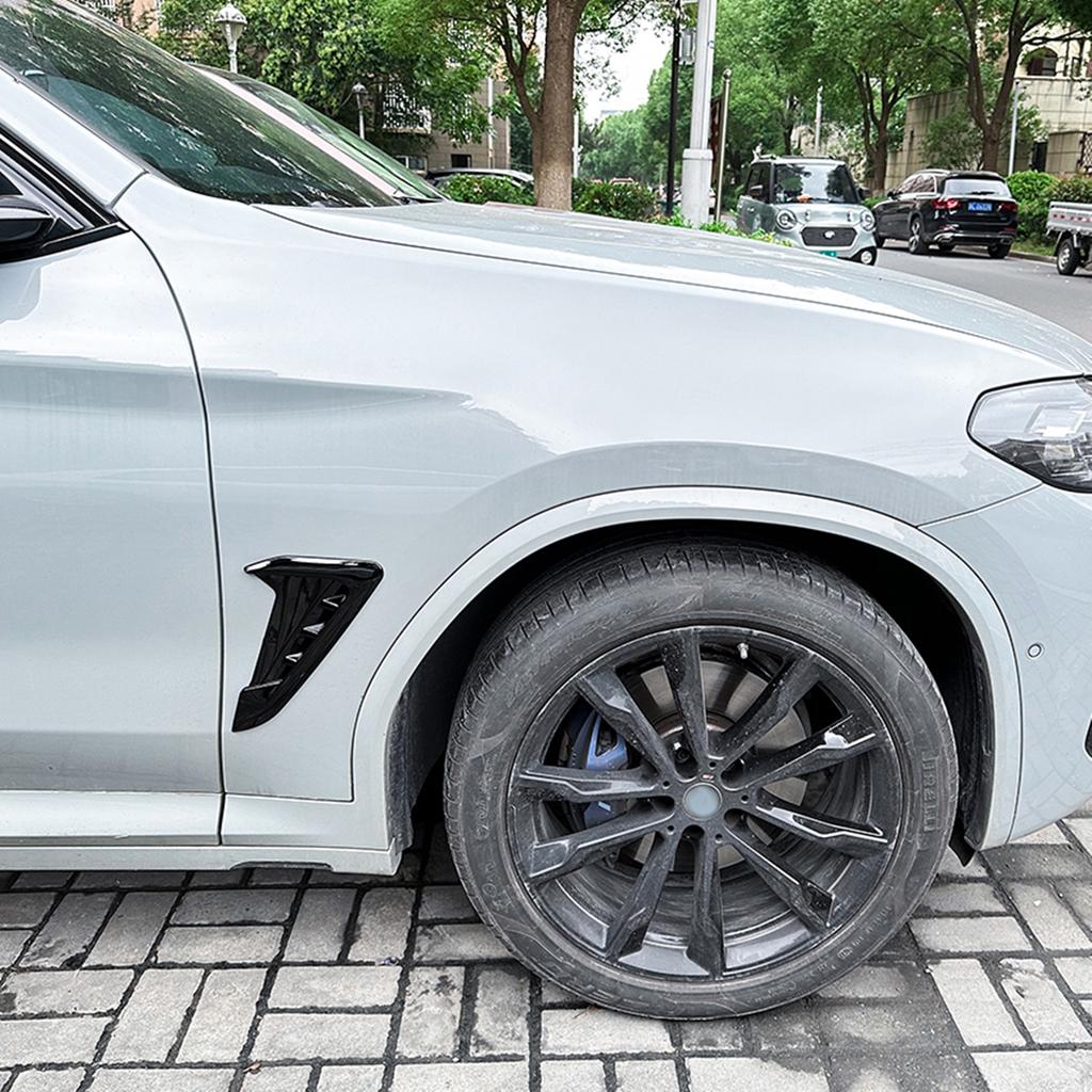 Front Fender Side Air Vent Cover Trim For BMW X3 G01 X4 G02 M Sport 2018 2019 2020 2021-2023+ Mudguard Fender Outlet Decorative