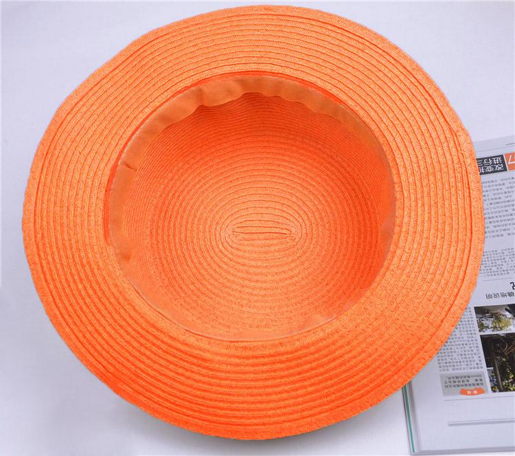 New Fashion Women Lady Fedora Hat Trilby Bowknot Straw Panama Beach Sun Hat