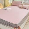 Set de Tres Piezas de Estera de Verano de Seda de Hielo para Gorro, Sábana Bajera 2024 Nuevo Verano Dormitorio de Estudiantes Individual Lavable