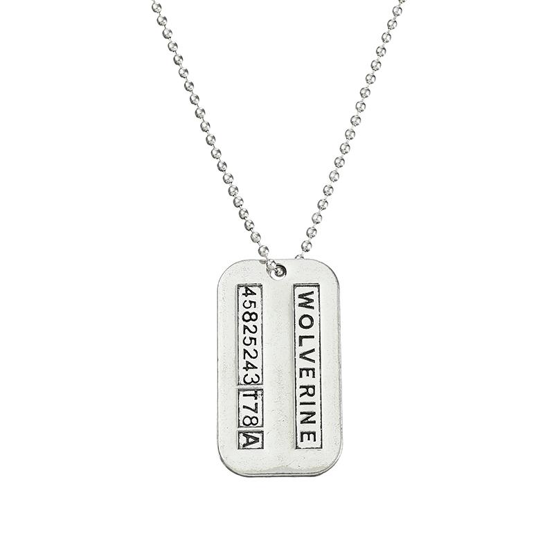 Fashion Jewelry Keychain Vintage Charm Wolverine Necklace For Men And Women Gifts