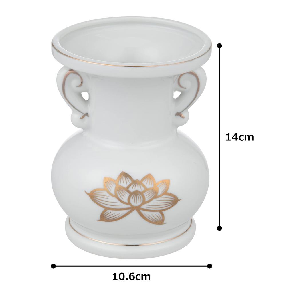 Tomatsu Shoten Buddhist Altar Accessories, Shinto Altar Accessories, Platinum Lotus 5.0 Jade Buddhist Flowers, AM-TM574