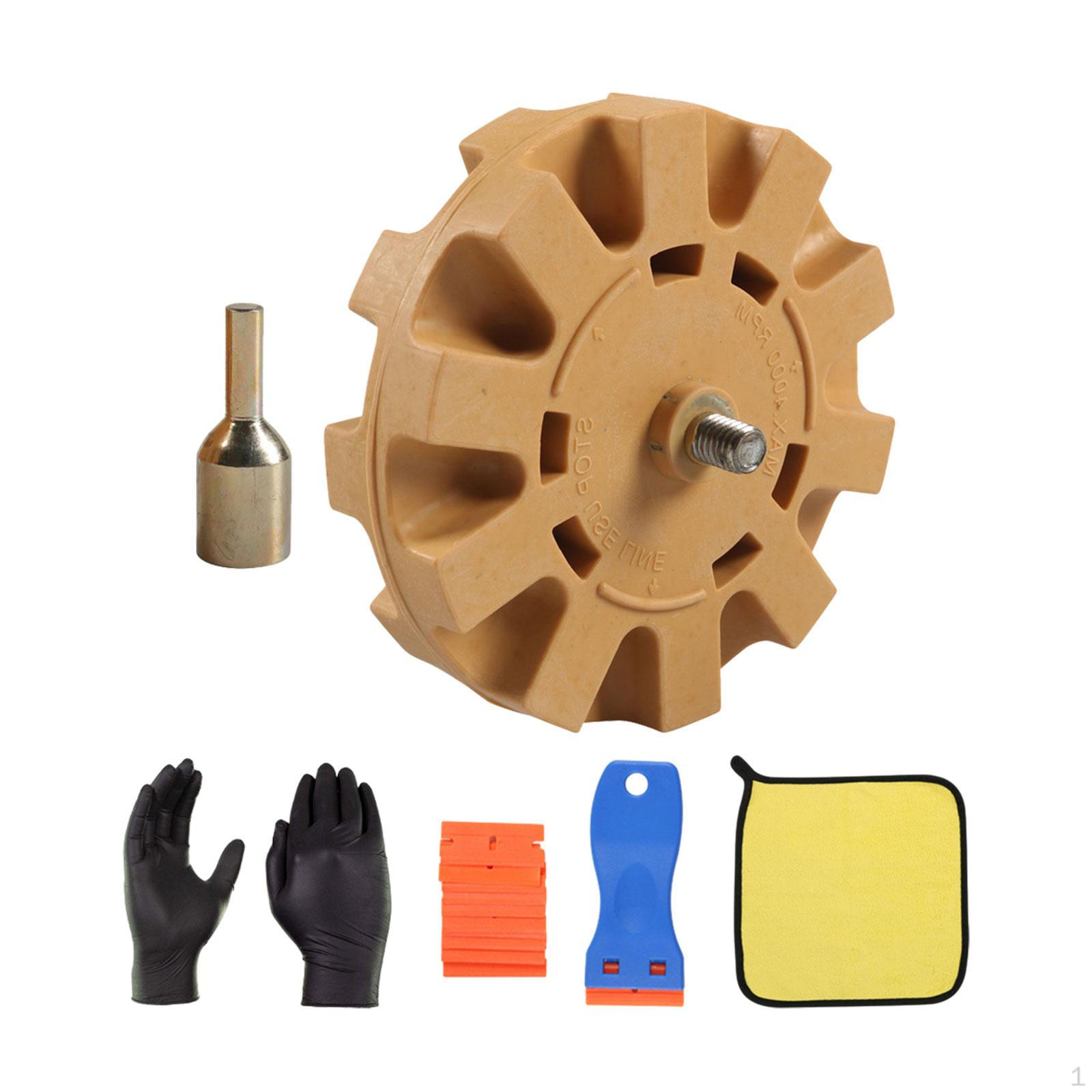 

Car Decal Remover Eraser Wheel Sticker Removal Set Adhesives for Vinyl Stickers 100mm Gear