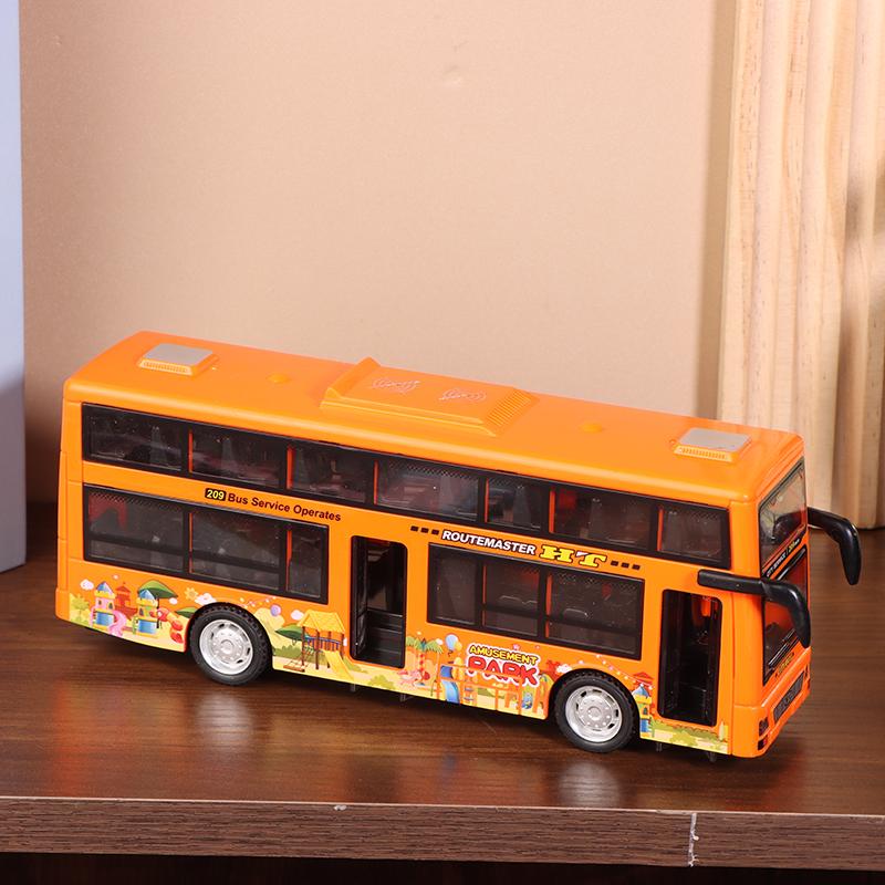 1 Piece Simulate Exquisite Convertible Bus Toys Double Decker Bus City Tour Car Model Gifts For Children