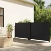 Retractable Side Awning Black 100 x 1000 cm