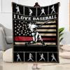 Love For Baseball Art Blankets Are Suitable for Living Rooms,making Them an Ideal Choice for Outdoor Travel and Gifts.