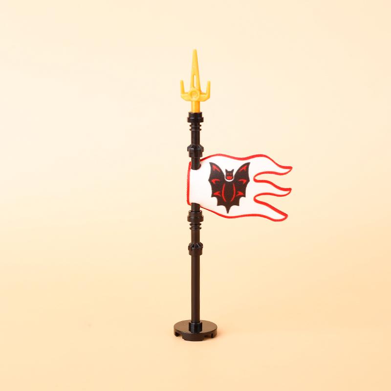 Medieval Military Flag Series War Castle Knight Soldier Warrior Accessories Building Blocks Ancient Holy Rome Bricks Toys Gifts