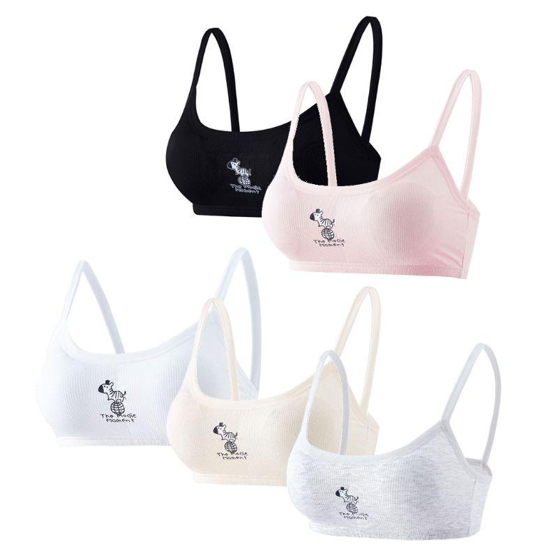 Girl Underwear Soft Cotton Bra for Kids Teenager Training Vest Underwear Puberty
