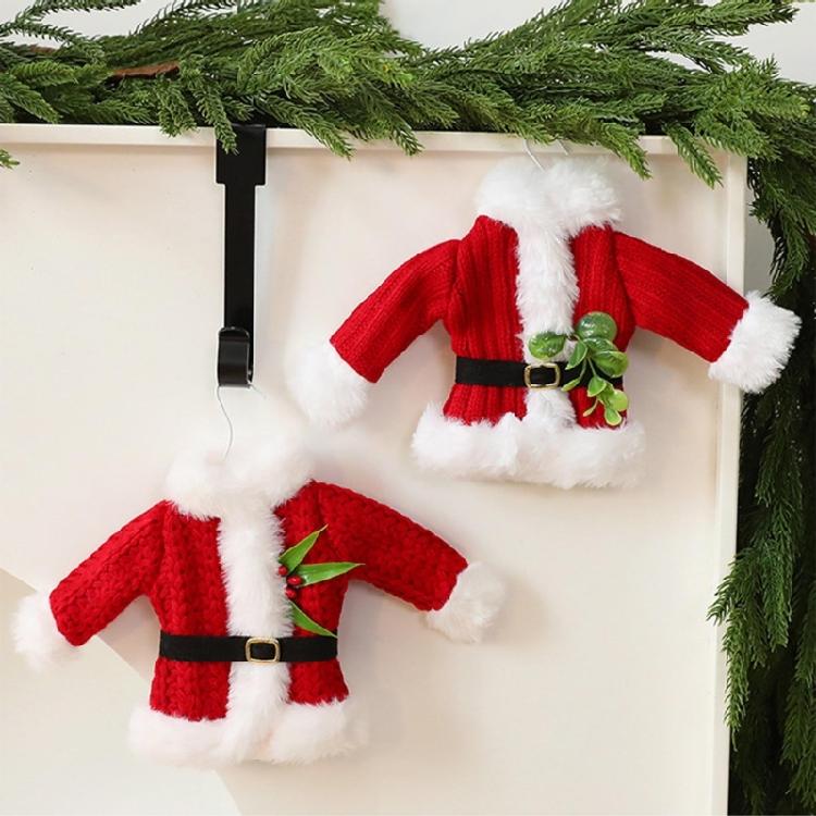 Santa Themed Holiday Accent Piece Metal Structure With Soft Fabric Body Christmas Mantels Shelf Decors