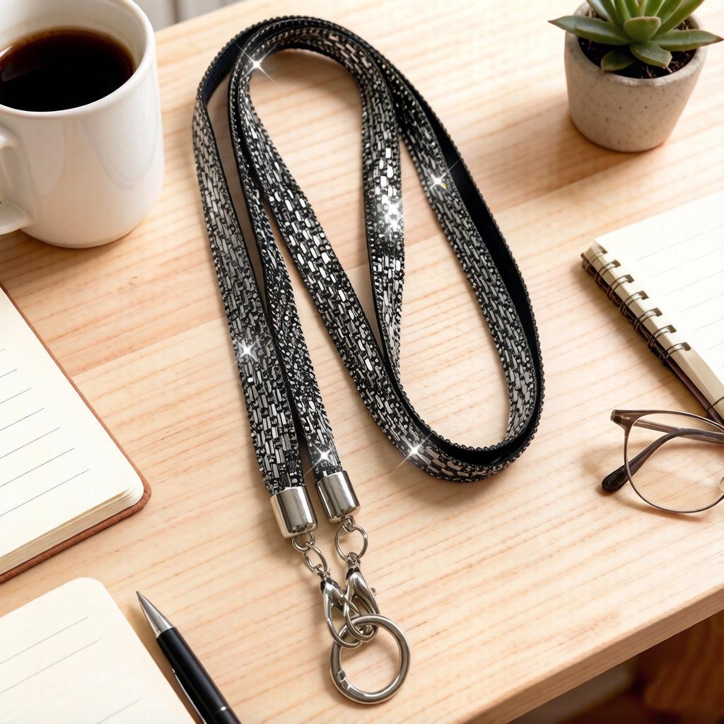 Elegant Rhinestone Phone Lanyard: Versatile Crossbody Strap & Anti-lost Bracelet