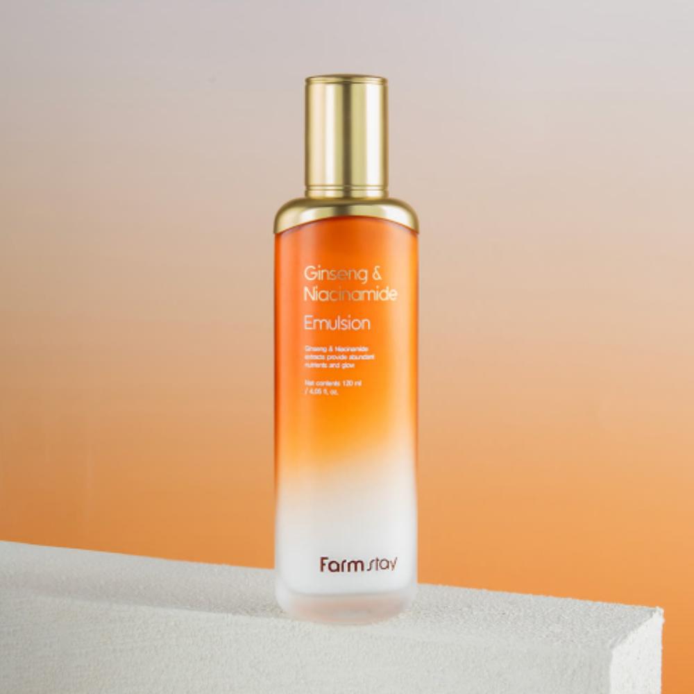 

Farmstay Ginseng & Niacinamide Emulsion 150ml – Brightening & Hydrating Skin Lotion