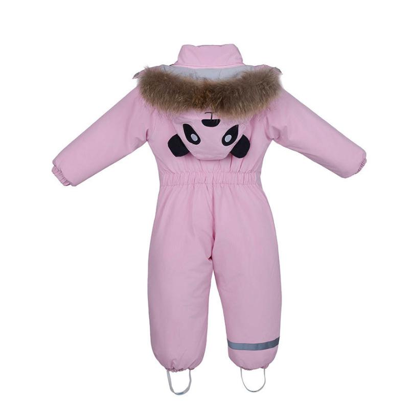 Kids Ski Suit Girls Boys One Piece Snow Suit Waterproof Windproof Winter Outdoor Overalls Snowboarding Ski Suits Children Hooded Insulated Jumpsuit