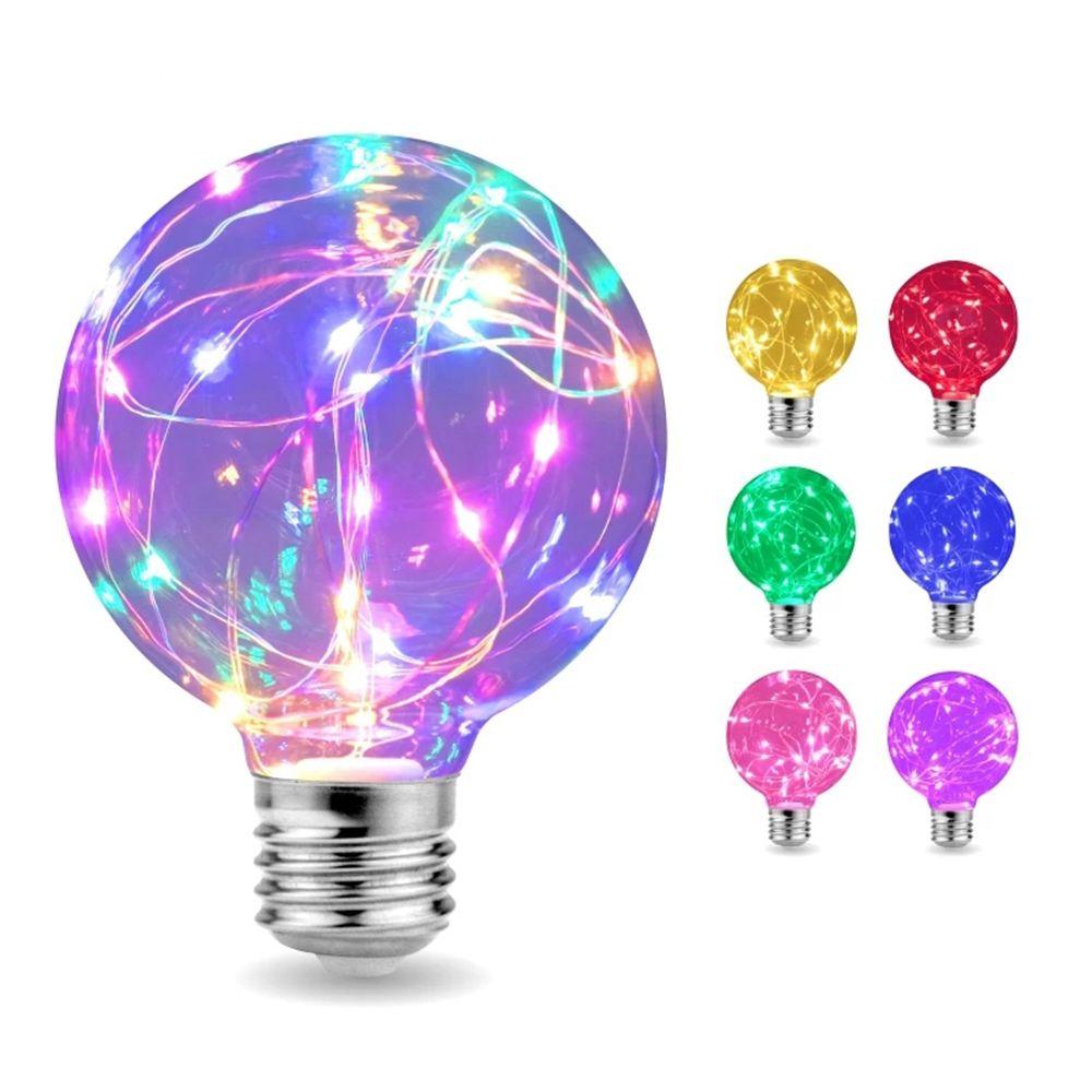Bar Atmosphere RGB Lighting Home Decor LED Light Bulb Copper Wire Bulb Night Light String Light