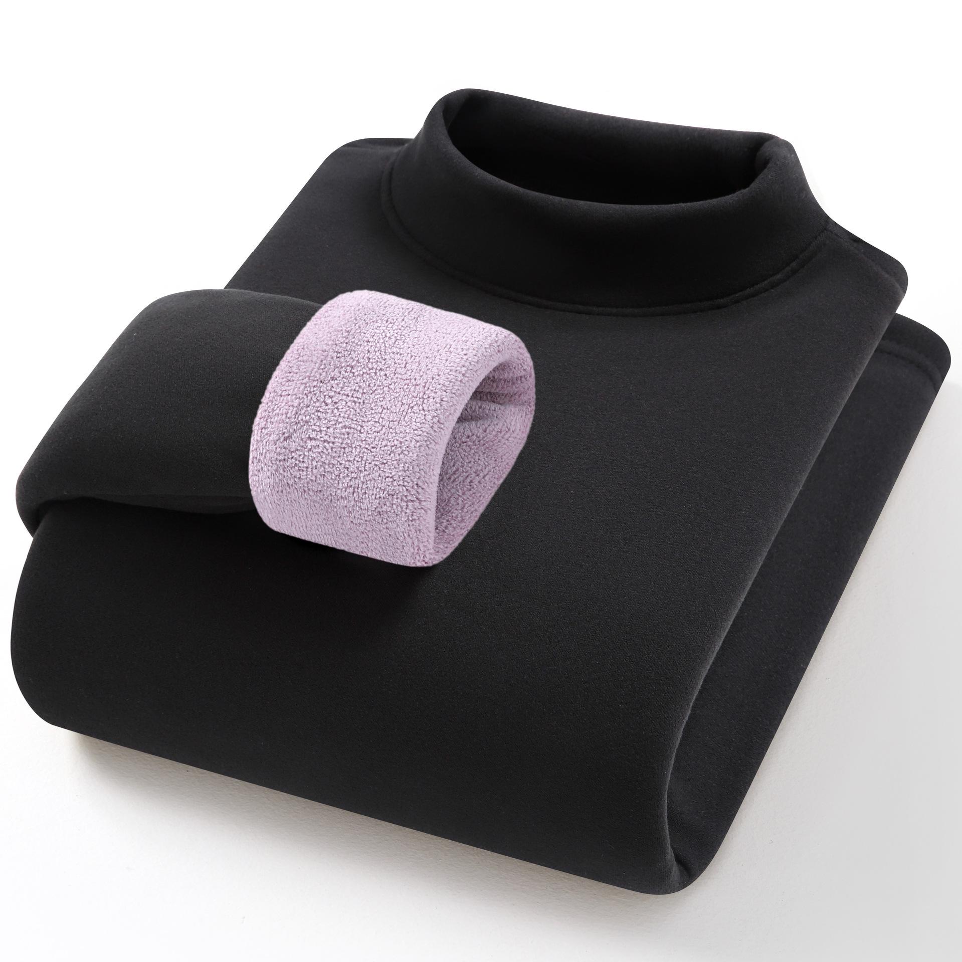 

Женский топ из верблюжьей шерсти с толстой флисовой подкладкой и полувысоким воротником для осени/зимы 2XL