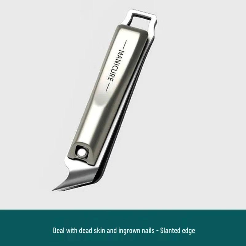 Nail Clippers Set: Pointed Oblique Mouth Clippers, Ear Pick, Portable Nail File, Nail Art Tools
