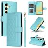 Fe S24 Galaxy Samsung For S24 S23 Ultra S22 S21 Plus A06 A16 A05 A05s A15 A25 A35 A55 A54 A34 A24 Wrist Strap Wallet Cover Case
