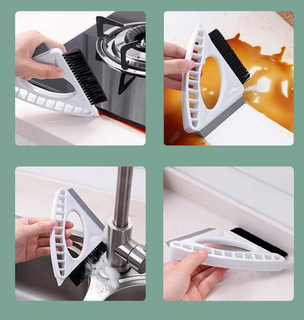 CMLLING Window , Glass Surface Wiper Cleaning Brush, Handheld Gap Window Truck Cleaning Brush for Window Cleaning