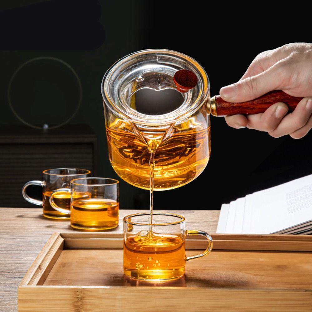 Heat-resistant Glass Teapot Thickened Glass High Borosilicate Glass Borosilicate Glass Teapot Loose Leaf Tea Strainer Filterable