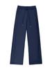 Autumn and winter sweatpants fleece sweater pants women's wide-leg pants loose high-waisted sports straight pants warm and casual