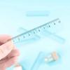 Transparent PS Mini Straight Ruler 10cm Single Scale Measuring Stick