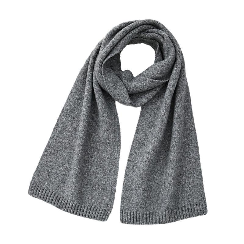 Women Scarf Cold Weather Thermal Neck Wrap Casual Outfit Scarf Solid Color Thickened Warm Knitting Scarf XWJ109