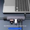 USB-C Laptop-Hub: 100W Ladefunktion, USB 3.0, 4K Screen Casting, SD/TF Erweiterungsdock