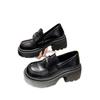 Retro Star Autumn New Light Big Head Versatile Height Increase Platform Small Leather Shoes