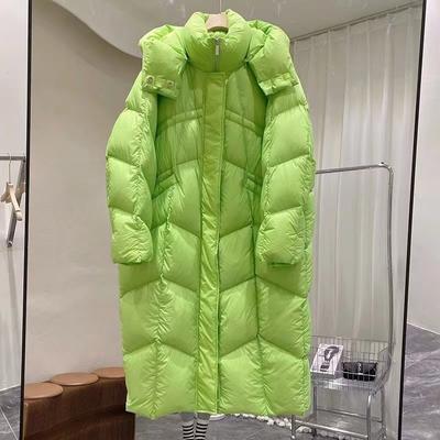 Fashionable Korean Style Long Cotton Jacket for Women Loose Fit Plus Size, Winter Warm Outerwear