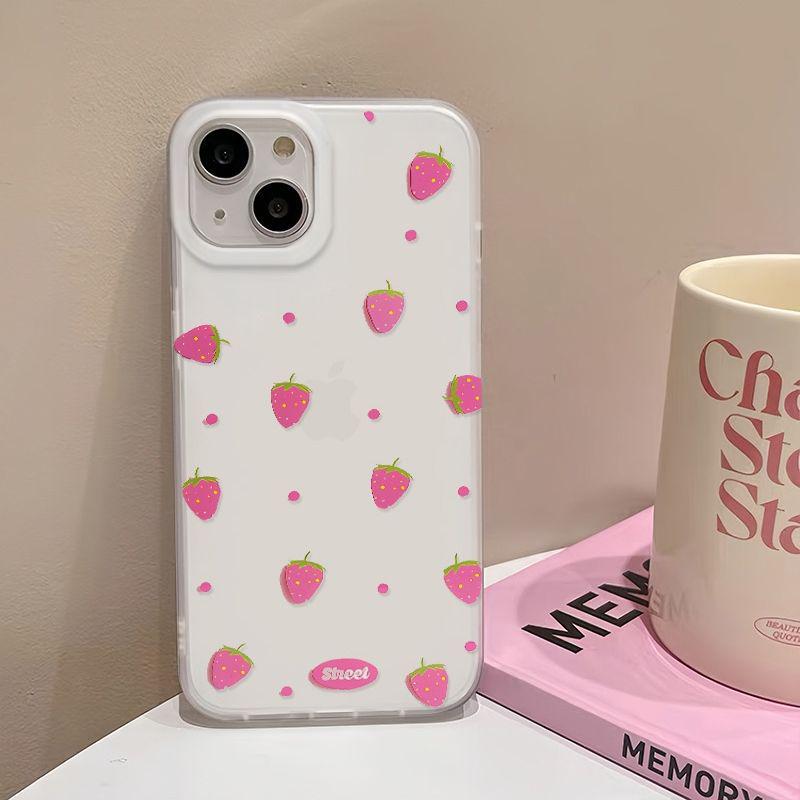 Strawberry Design Frosted Soft Shell for iPhone 17PROMAX/16/15/14/13