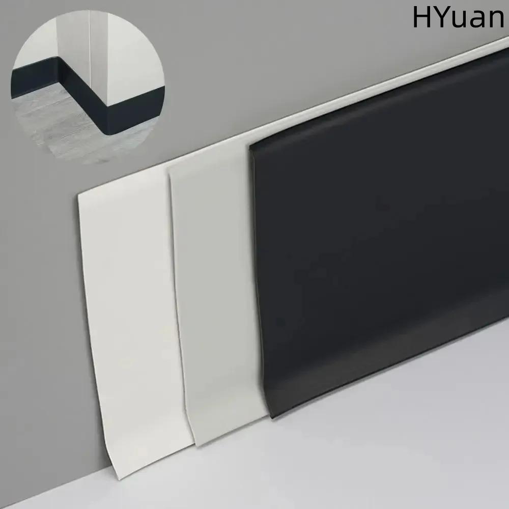 HYuan 1PC 2m/78.74in Line Wallpaper Living Room PVC Baseboard Molding Trim Self-Adhesive Flexible Wall Border Sticker
