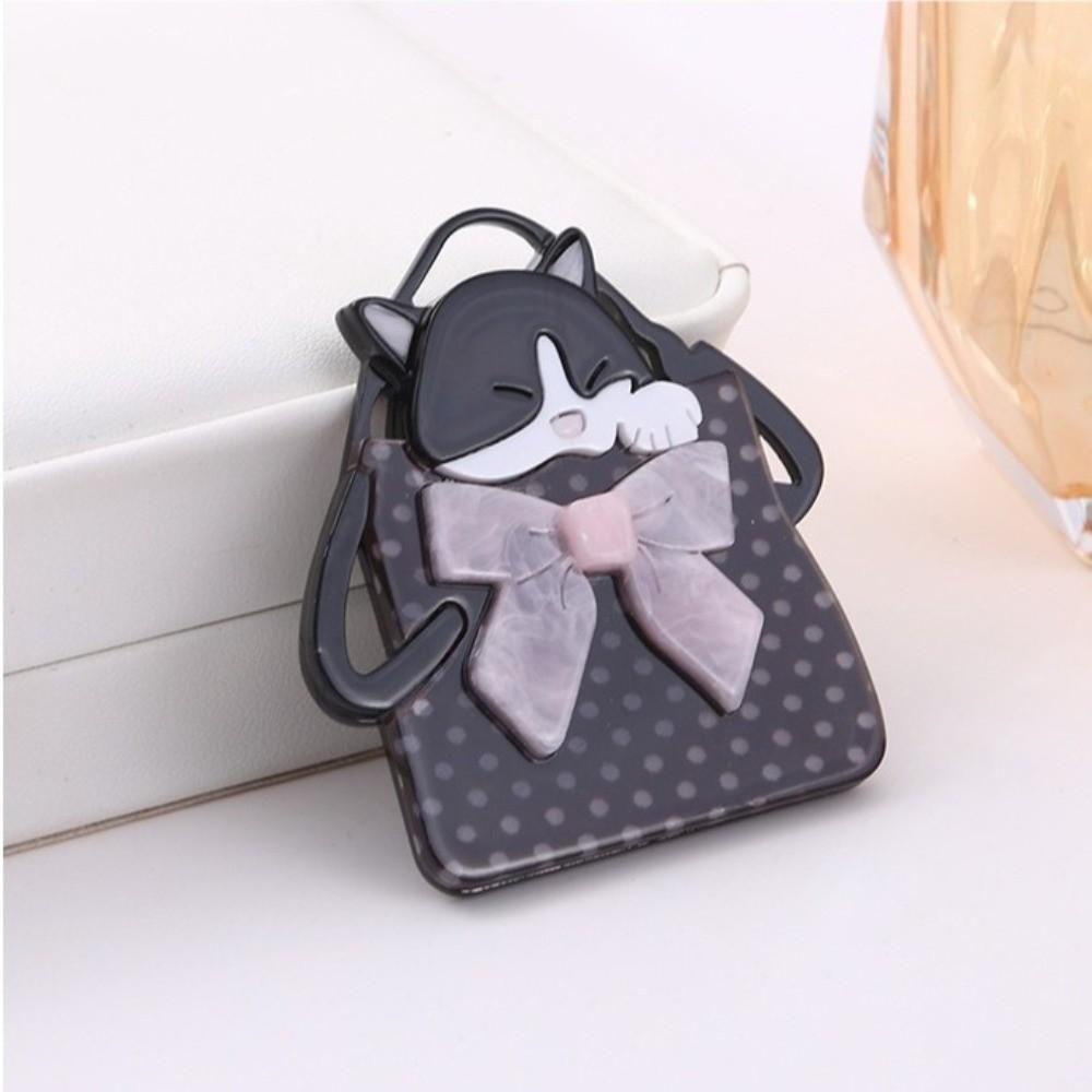 Acrylic Animal Brooches Cartoon Coat Badge Elegant Women Portrait Pin