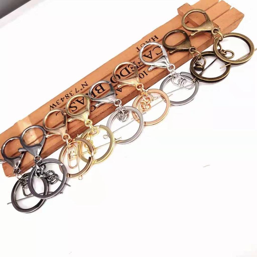 DIY Schmuckset: Karabinerverschluss Schlüsselanhänger, Viergliedrige Kette, 8-Figur Anhänger