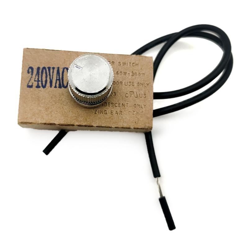 

Светодиодный плавный регулятор яркости 120 В/240 В переменного тока с поворотной ручкой, светодиодный регулятор яркости для галогенных ламп, светодиодных ламп накаливания