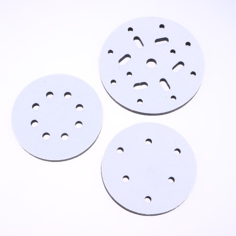Almohadilla de Interfaz 5 Pulgadas 6 Agujeros Velcro Esponja Suave Almohadilla Amortiguadora Para Disco de Lijado Almohadillas para Lijadora Orbital