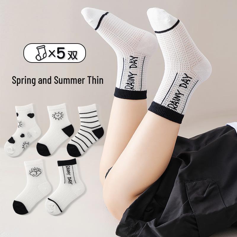 New Class A Children's Spring & Summer Fashion Socks for Boys & Girls - Thin Style for Newborns & Kids