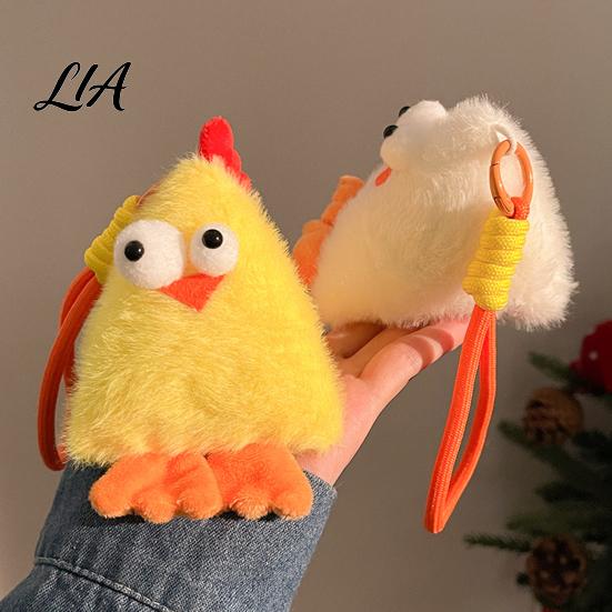 Flauschiges Cartoon-Hängeornament Niedlicher Tier-Plüsch-Schlüsselanhänger mit großen Augen, Dreieckiges Monster-Anhänger für Plüsch-Schlüsselanhänger Kinderrucksack, Weicher Taschenanhänger,