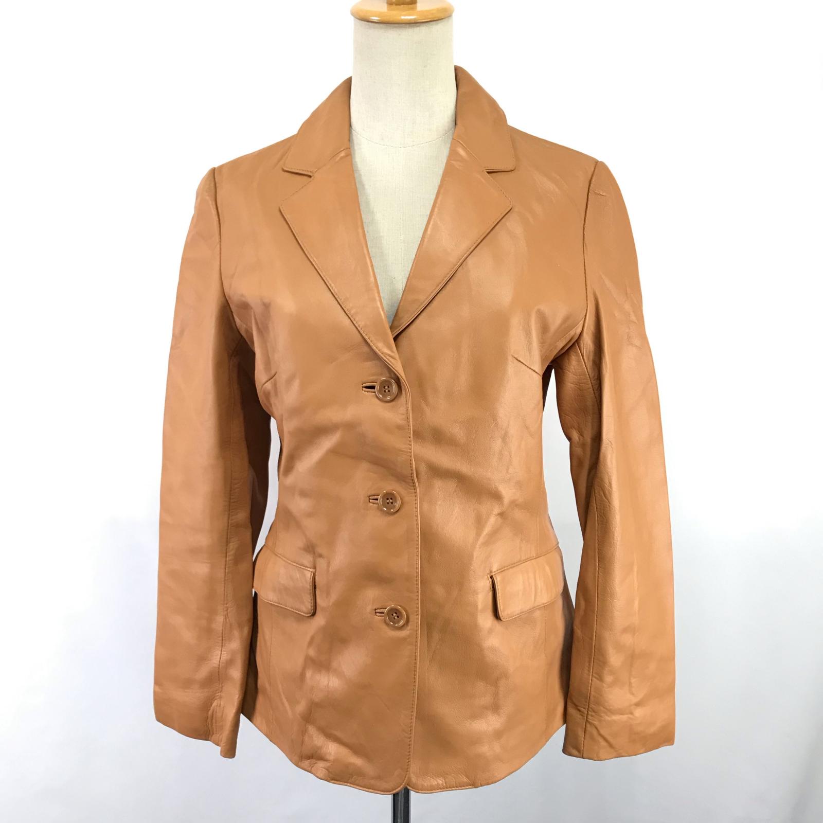 

VALORE Sheepskin Leather Coat [11AR/Women’s L/Brown] Outerwear Tailored Jacket(USED)