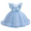 Children's Mesh Gowns Pom Pom Princess Dresses Medium and Large Children's Dresses Dresses Girls' Weekend Costumes  Girl's Favourite Dress