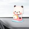 Bear Car Dashboard Decoration Statue Creative Cartoon for Home Room white