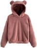 2024 Fluffy Rabbit Ear Hooded Warm Autumn/Winter Sweater