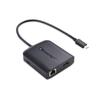 Cable Matters USB C Hub LAN HDMI PD USB C HDMI Converter Adapter 4K 30HZ USB Gigabit Ethernet 80W PD Charging Computer Docking Station Thunderbolt 3