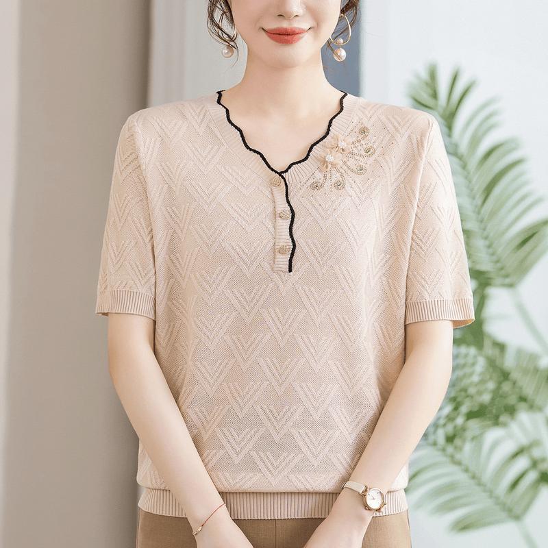 Madam Tang Women's Versatile Knitted Sweater