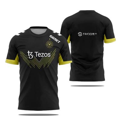 2025 New Esports Team Vitality Jersey T-shirt CSGO LOL COD Games Uniform Men T Shirt Sports Contest Training Breathable Boy Tops