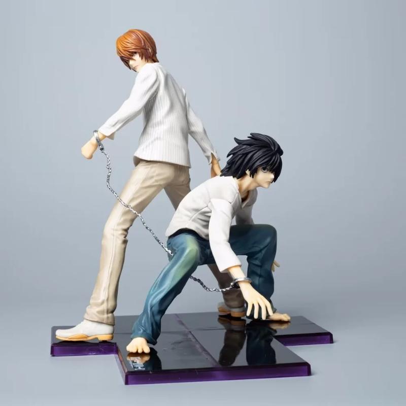 

22cm Anime Death Note L Lawliet Figure Yagami Action Figure Figurine Collectible Model Doll Toy Desktop Decoration Birthday Gift With Box